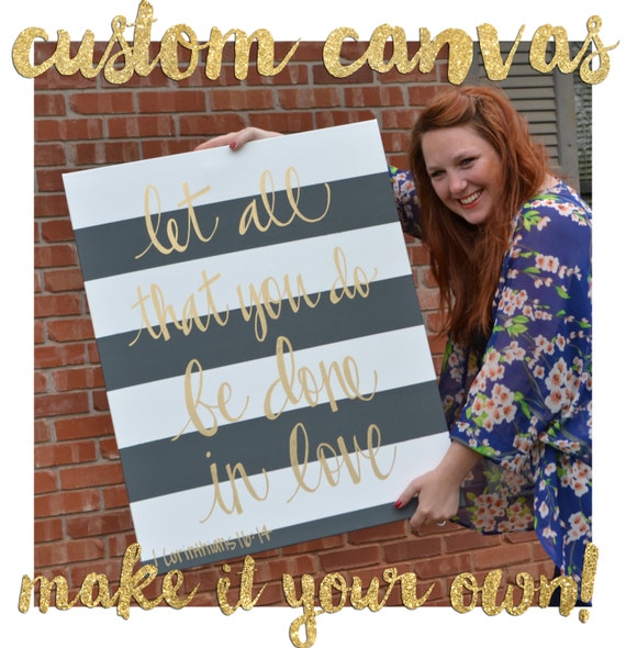 Custom Quote Canvas Personalized Canvas Quote Art Wall Art