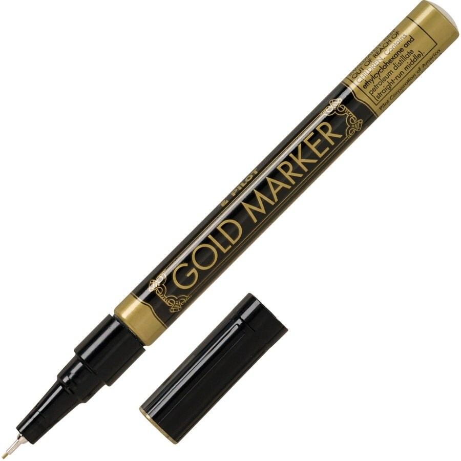 GOLD Metallic Paint MARKER eXtra fine point permanent 0.5mm