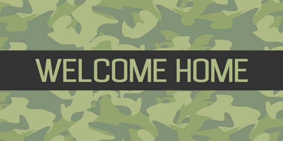 Welcome Home Military Banner