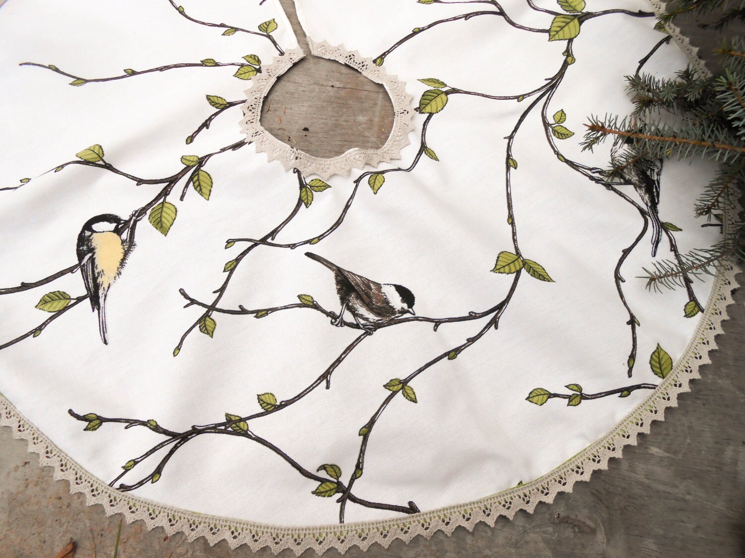 Christmas Tree Skirt Christmas Decor Woodland Christmas