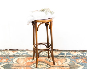 English Bent Wood Tall Stool