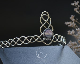 Medieval Crown - Faerie Knight crown, Elven circlet, Warrior Battle crown, Male tiara, Elven king, Merman headband, Heirloom headpiece, lotr