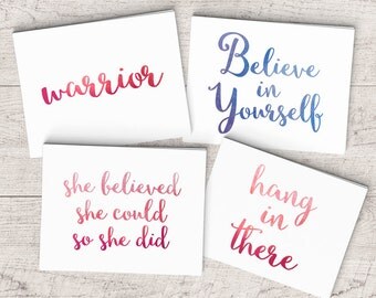 Woman Cancer Card, Breast Cancer Card, Divorce, Chemo, Chemotherapy, She Believed, Warrior, Card for her, Kick Cancer