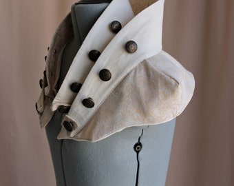 High Neck Collar Avant-Garde Steampunk Capelet xs, s, m, l, or xl
