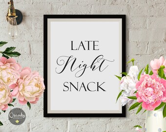 Snacks sign | Etsy