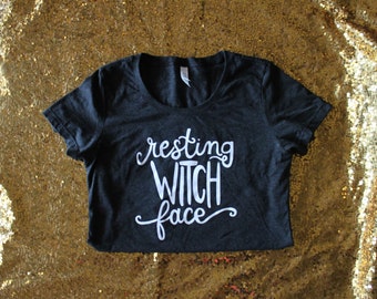 Resting Witch Face, Halloween Shirt, Halloween Outfit, Witch Shirt, Woman Halloween Shirt, Resting Bitch Face, Halloween, Halloween tshirt