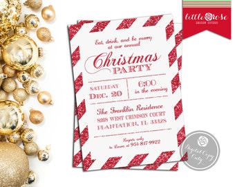 christmas party invitations – Etsy