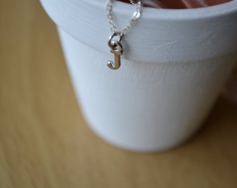 J Necklace, Letter Necklace, Gift For Her, Initial Necklace, Dainty Necklace, Personalized Jewelry, Letter Charm Necklace,