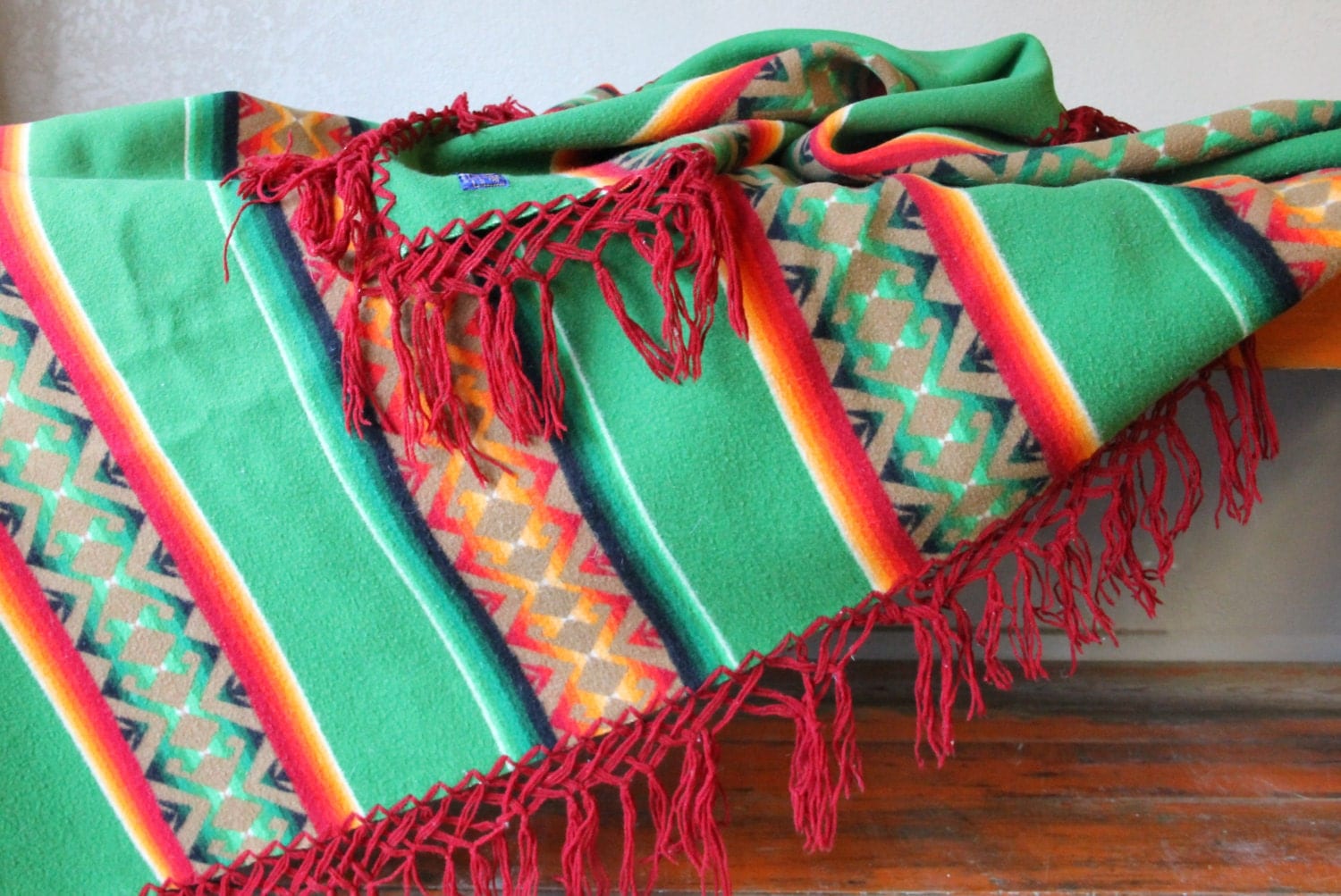 Vintage Pendleton Blanket with Fringe