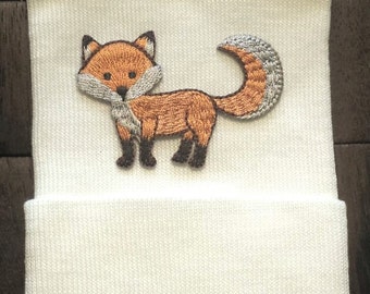 Newborn Hospital Hat - Hospital Hat - Fox Hat - Baby Boy Hat - Newborn Hat - Newborn Fox Hat - Animal Hat - Newborn Boy Hat - Fox