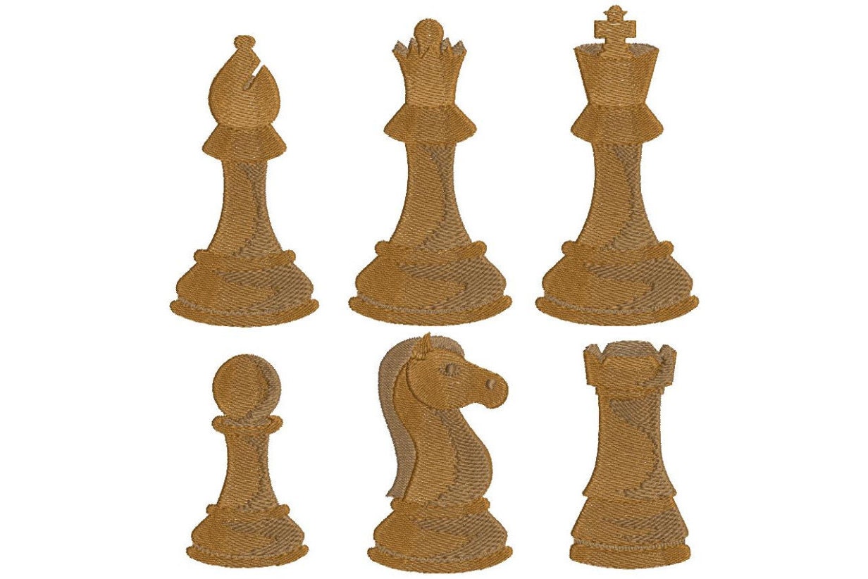 6 chess pieces jessecmault patterns king by mountainembdesigns