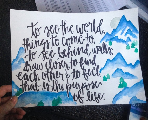 Items similar to Watercolor Quote Print on Etsy