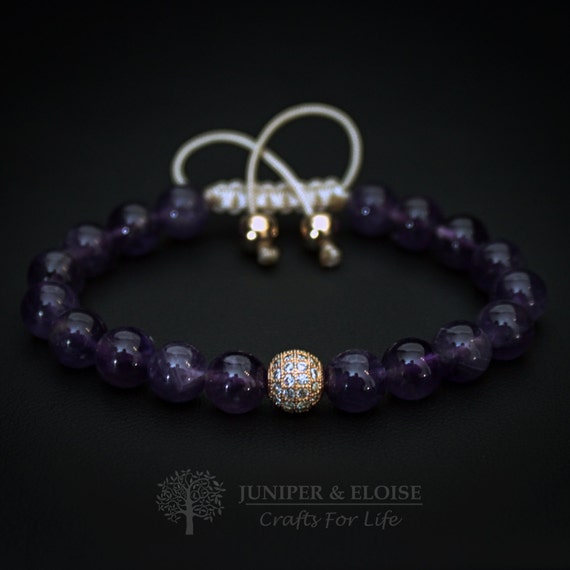 Mens Bracelet Mens Jewelry Amethyst Bracelet Gift For Her