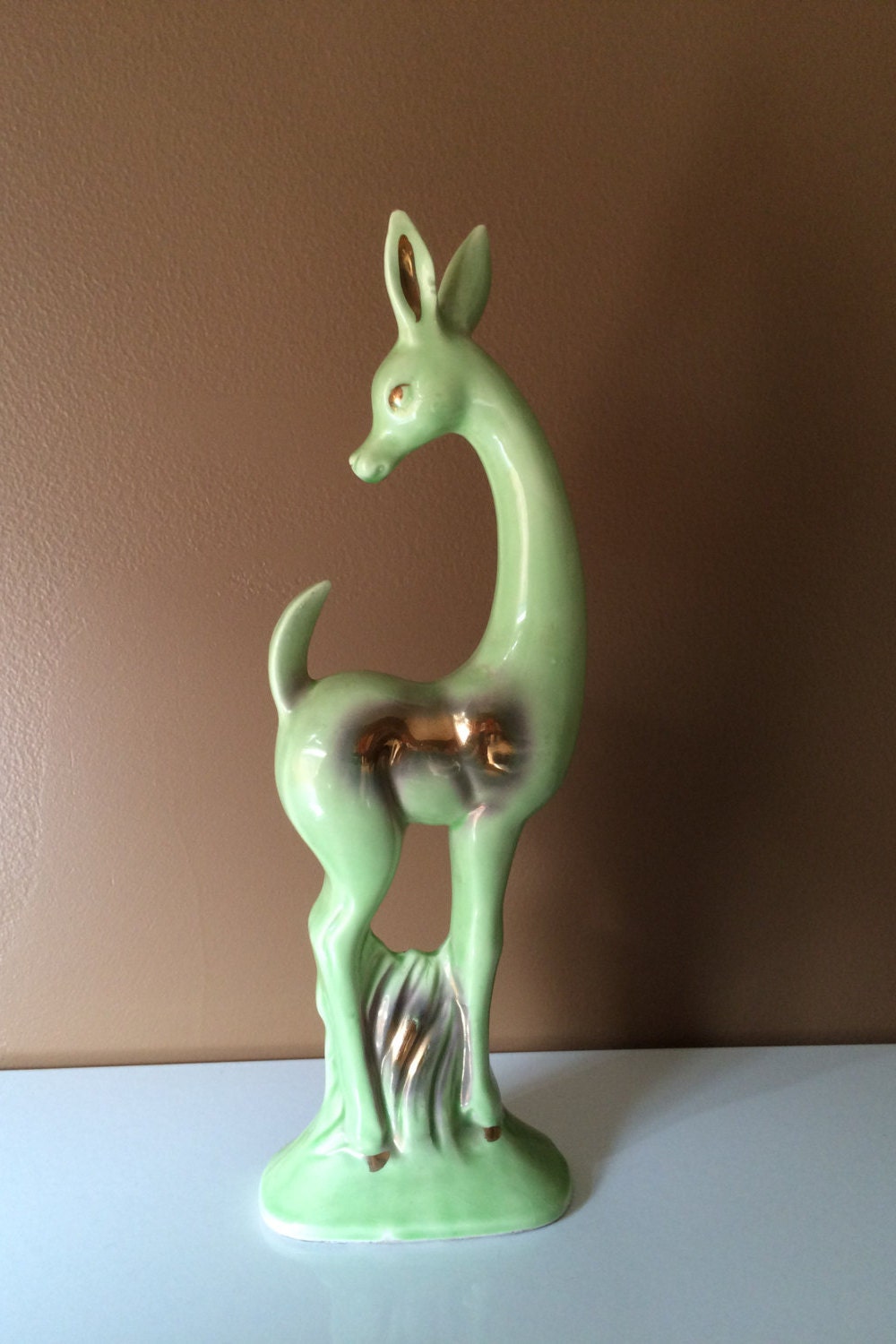 Deer Figurine Ceramic Animal Sutton's Creation by TwoBeContinued