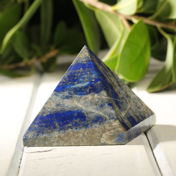 Deep Blue Lapis Lazuli Gemstone Crystal by PACIFICMINERALS