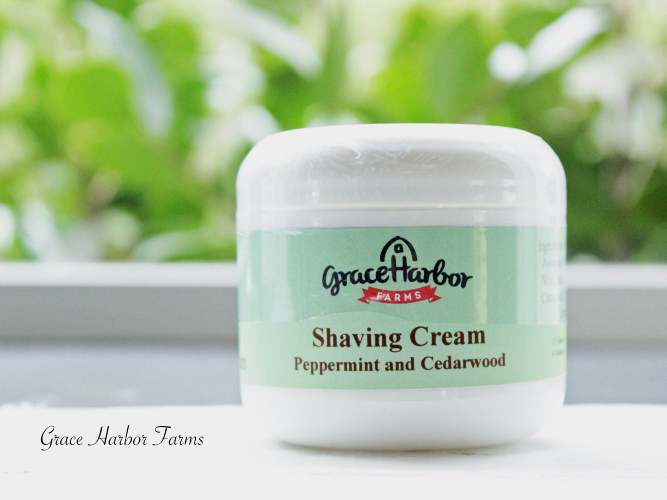 Shaving Cream 4 oz Container by GraceHarborFarms on Etsy