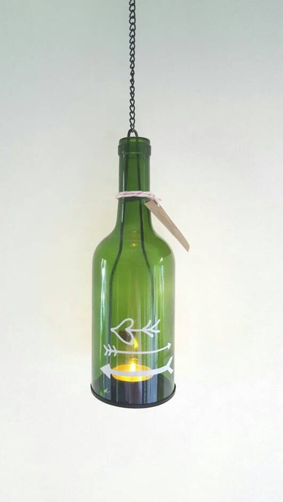 Wine bottle lamp recycled light garden light porch party