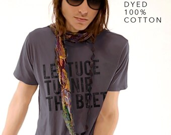 lettuce turnip the beet ® trademark brand OFFICIAL SITE - grey garment dyed cotton shirt - farmers market, chef, vegan, vegetarian, farming