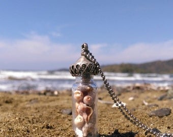 Shell Bottle Necklace - Sea Treasure Collection - A Piece of the Ocean With Me