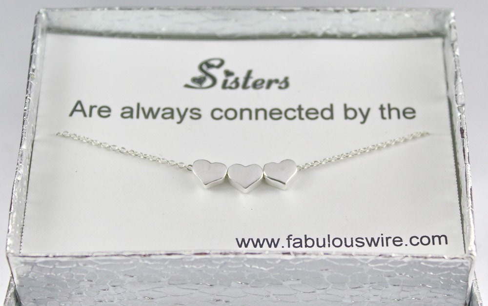 Sisters Heart Necklace