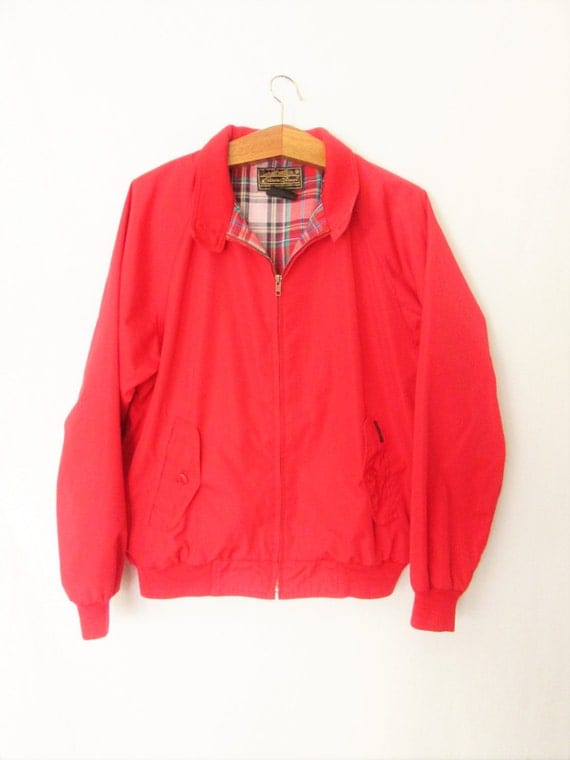 Vintage 1990s Red Eddie Bauer Jacket Sz L by FreshtoDeathVintage