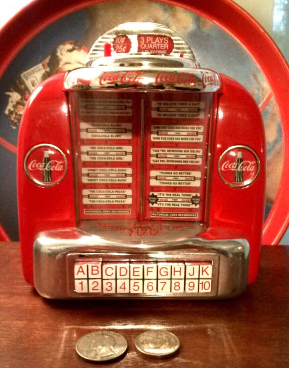 coca cola die cast metal bank