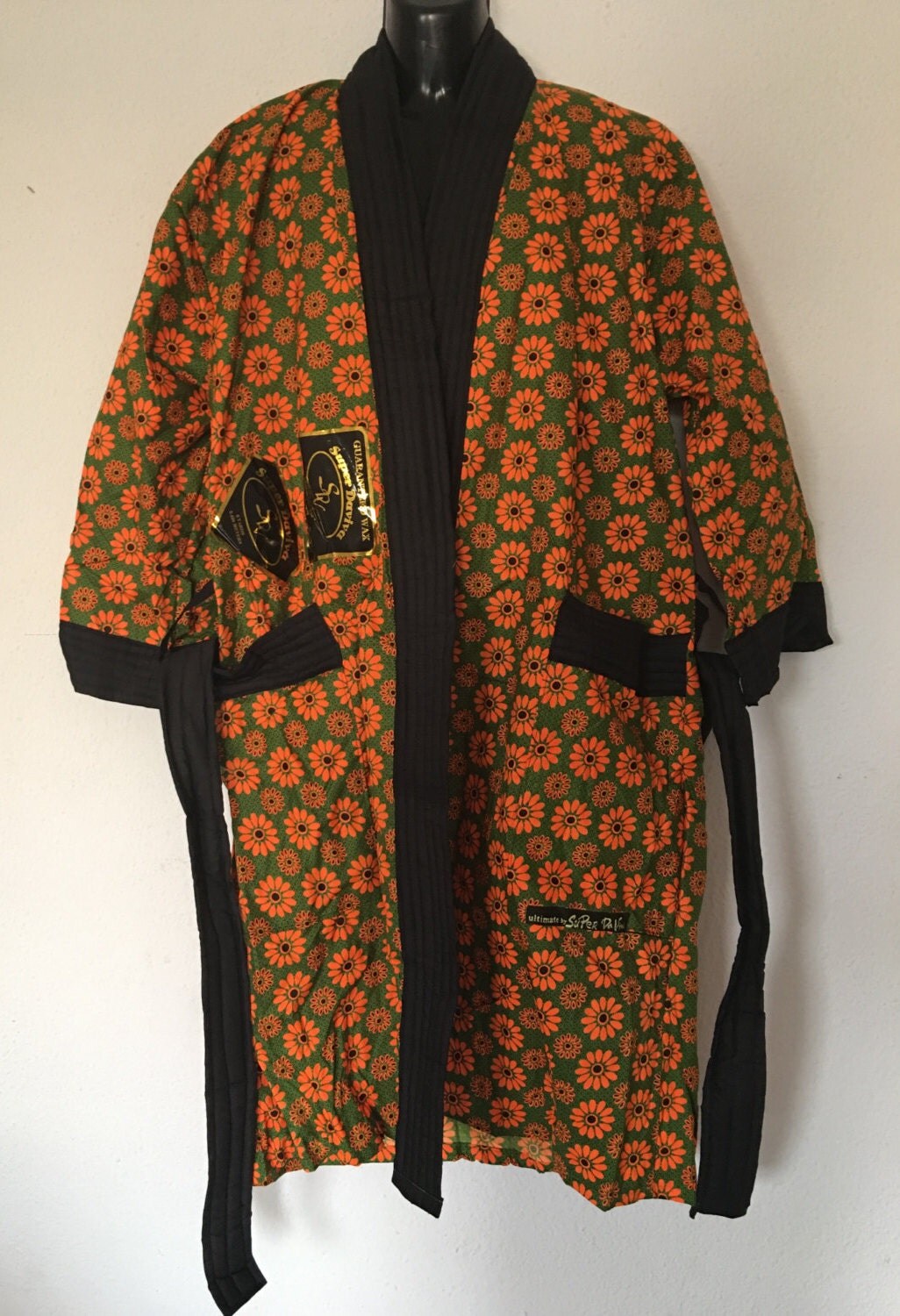 African Print Women's Bathrobe Men's Bathrobe Kimono