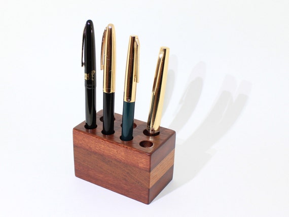 Display Stand Wood Organizer Fountain Pen Holder Tool