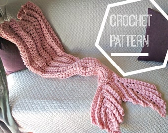 Crochet Mermaid Tail Blanket Pattern, Adult Mermaid Blanket Pattern Crochet, Crochet Mermaid Tail Pattern, Mermaid Blanket Crochet Pattern