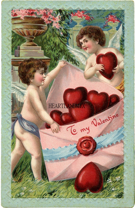 Vintage Victorian Valentine Card