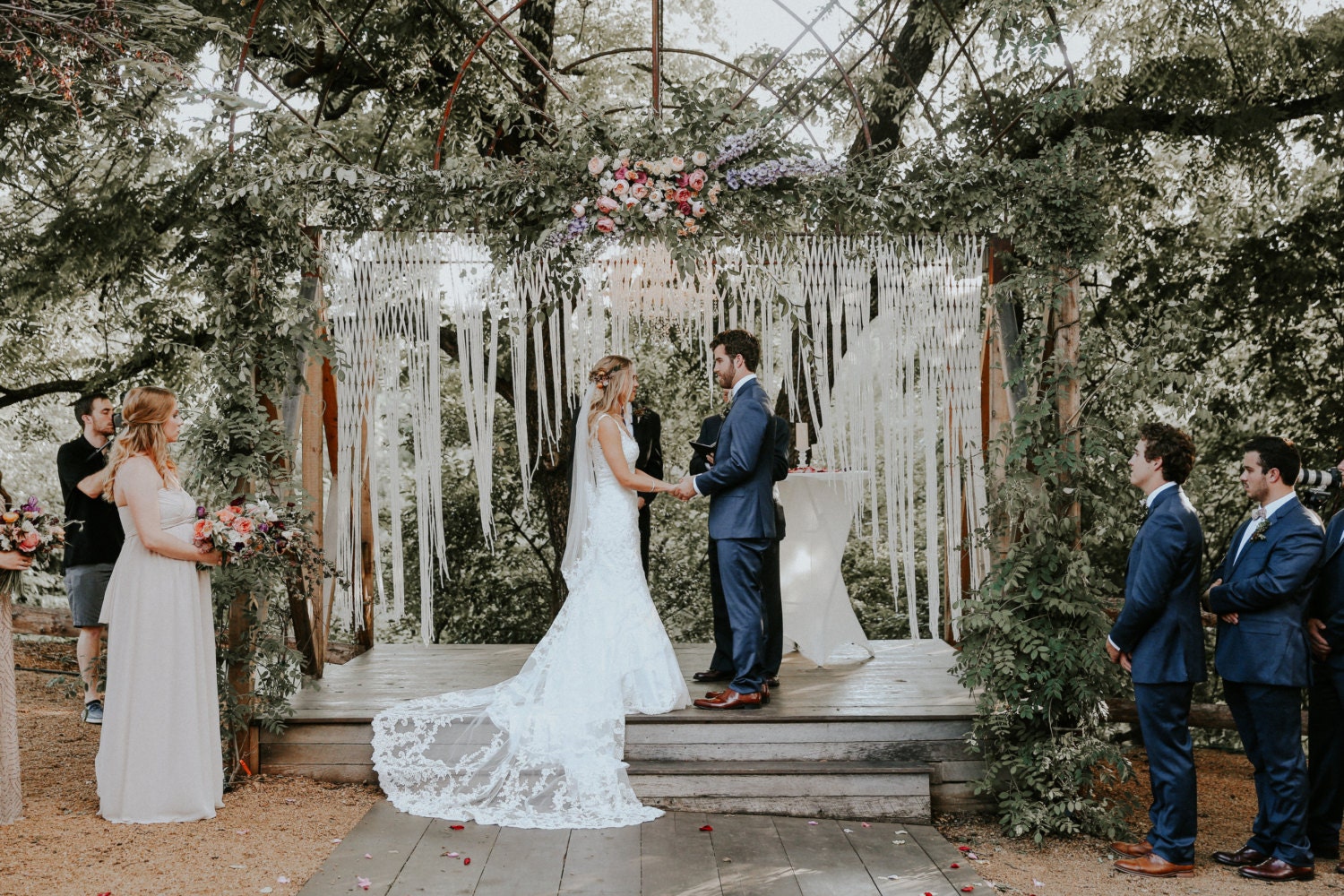 Large Macrame Wedding Backdrop for Decor at Indoor or Outdoor