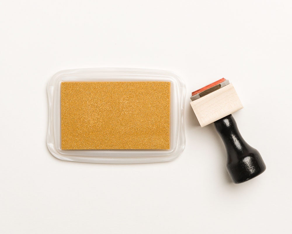 Gold Ink Pad Gold Stamp Pad Metallic Pad Stamp Shimmer Ink