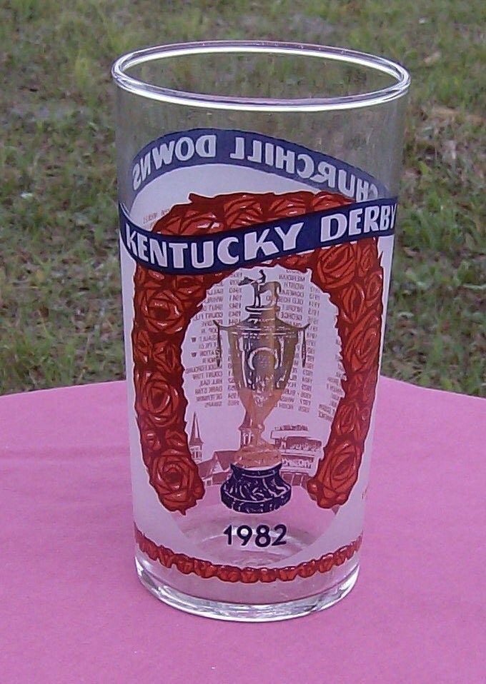 Kentucky Derby Mint Julep Glass from 1982 Official