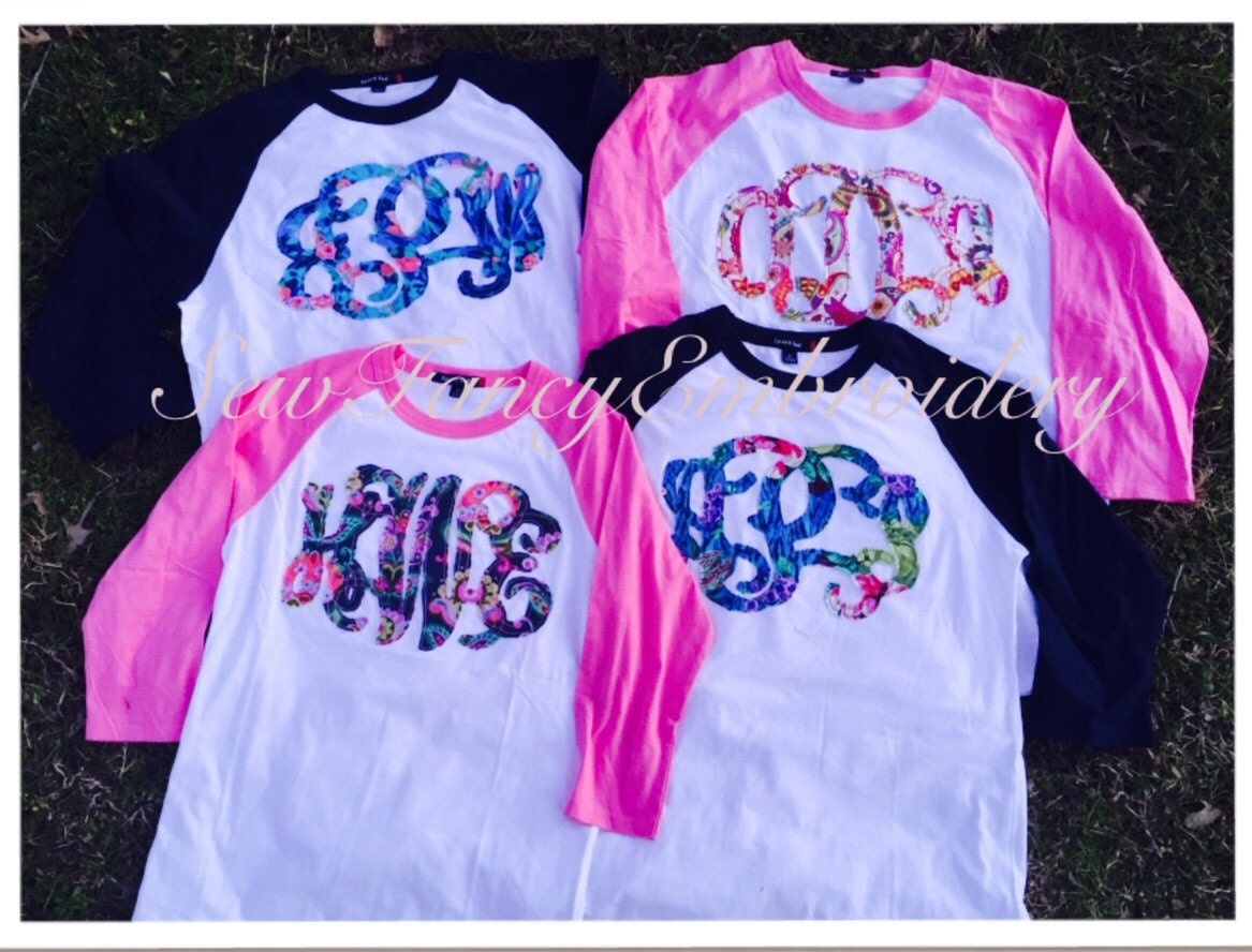 mlb monogram tee