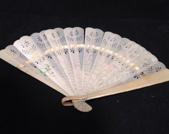 Antique celluloid fan