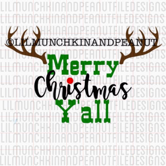 Download Merry Christmas Y'all Design/SVG Download PDF by ...