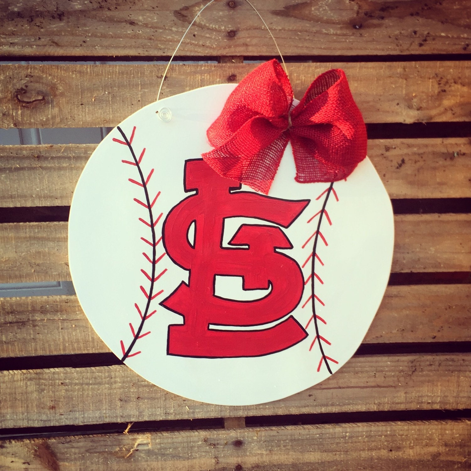 St. Louis Cardinals Door Hanger Baseball Door Decor by ...