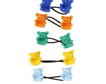 teddy bear hair ties