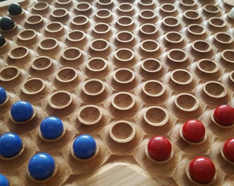 Custom Bamboo Chinese Checkers Game