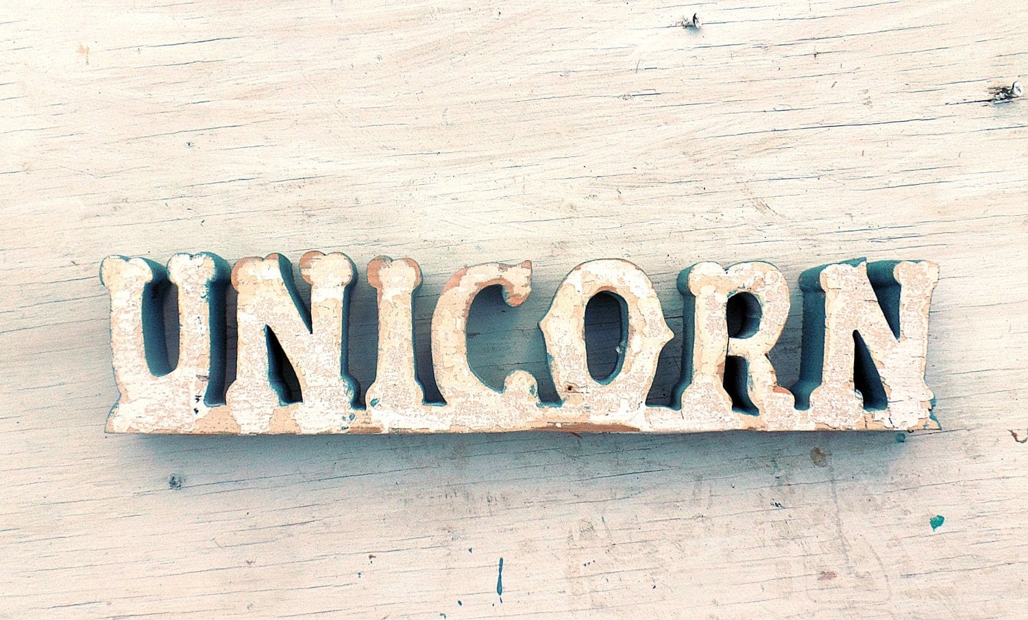 Unicorn Sign Reclaimed Wood Sign Architectural by woodwallcross