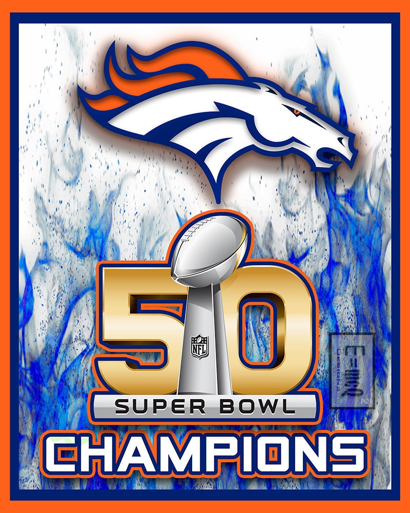 Denver Broncos Art Denver Broncos Poster Peyton by McQDesign