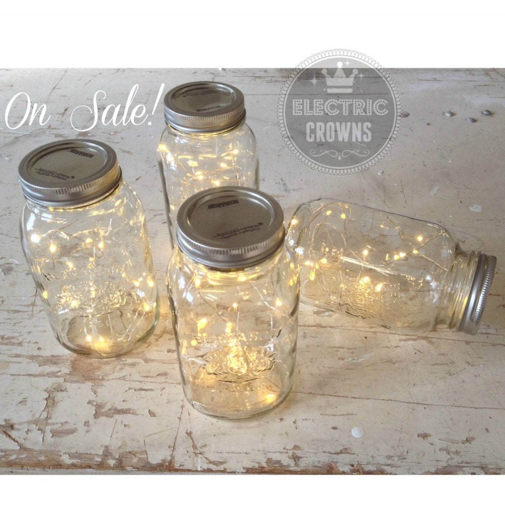 5 Fairy Lights for Mason Jars or Centerpieces by ElectricCrowns