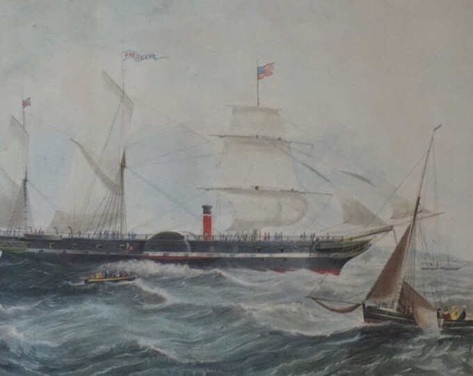 The Steam Ship President - 1840