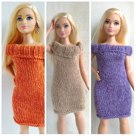 curvy-barbie-dress-pdf-pattern-knitting-for-dolls-knitted