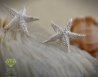 Silver Starfish Earrings Sterling Silver Earrings