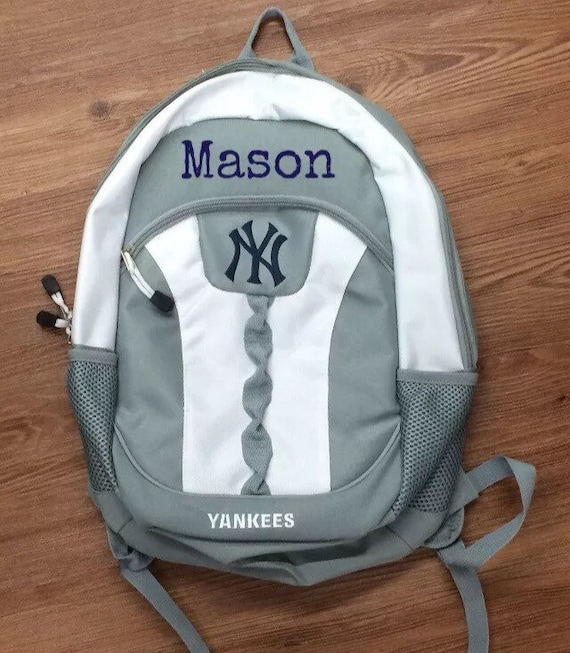 Items similar to Personalized Yankees school backpack with any name 18