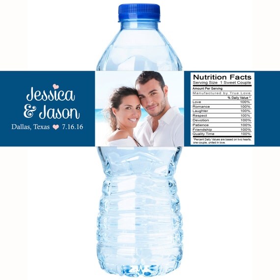 Wedding Decor Wedding Water Bottle Labels Bridal Shower