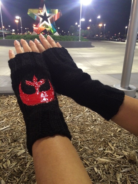 Rebel Star Wars inspired fingerless gloves.