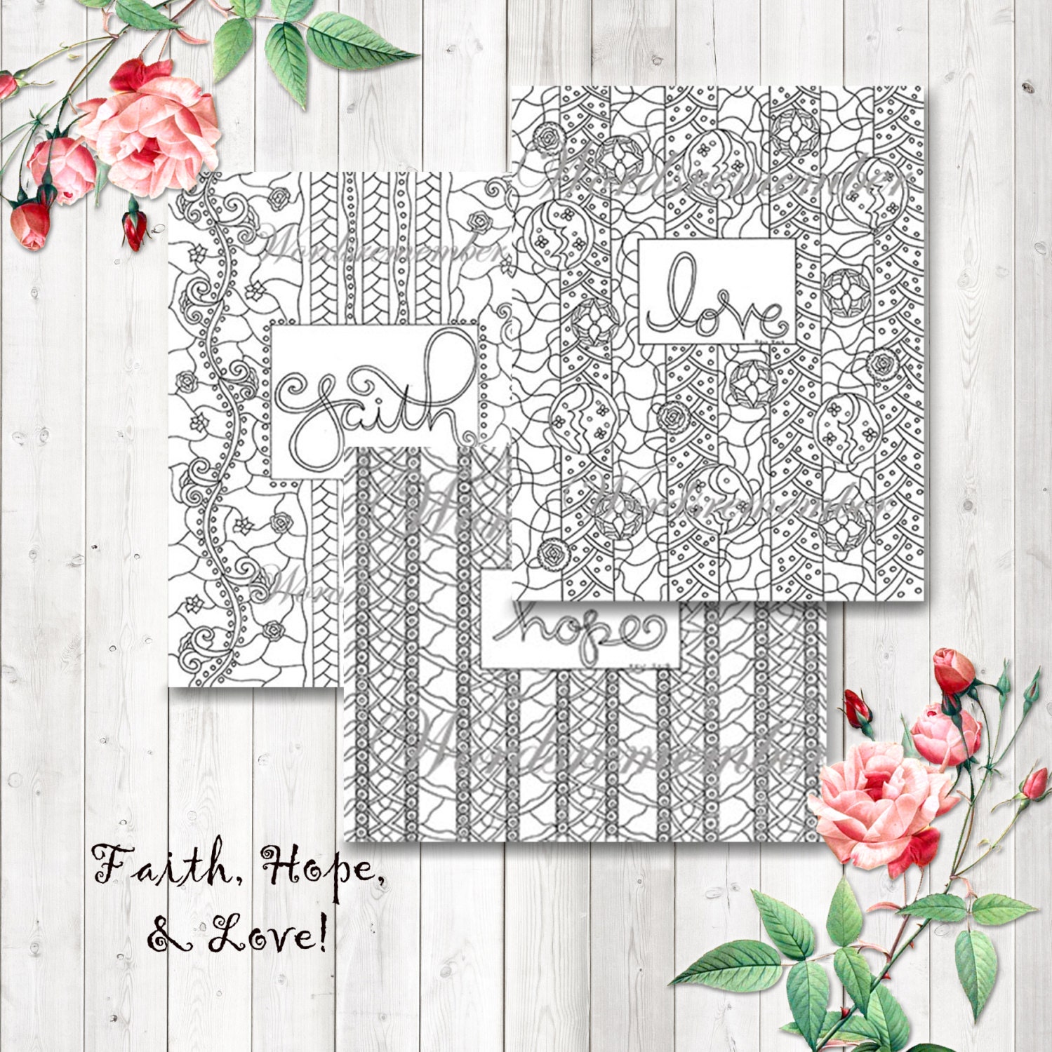 faith love and hope coloring pages - photo #44