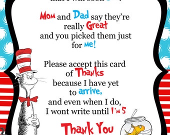 Unique dr seuss thank you related items | Etsy